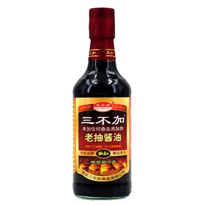 无糖老抽酱油手工纯粮0添加酱油