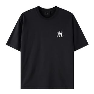 MLB美职棒男女款复古印花凉感透气休闲运动透气宽松T恤3ATSV1263