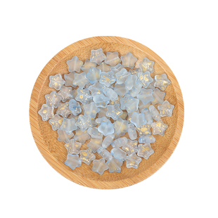 20颗DIY手工发簪流苏材料8mm五角星直孔小星星古风琉璃串手链珠子