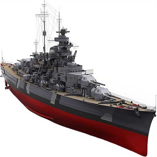 小号手三角号拼装模型战舰军舰模型1/350模型战舰俾斯麦号战列舰