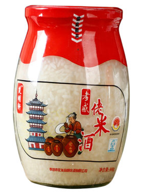 孝感佬米酒900g瓶醪糟酒酿月子甜品传统家乡酒糯米原味发酵