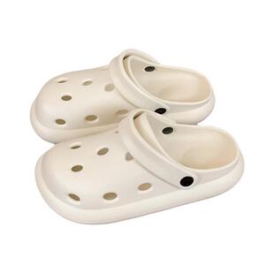 细细条 街头潮酷百搭情侣洞洞鞋厚底防滑沙滩度假男女夏季凉拖鞋