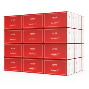 桔子姑娘家用抽纸30大包餐巾纸300张可擦手整箱批发卫生纸实惠装