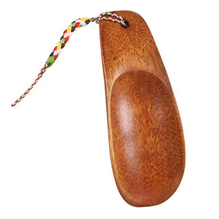 穿鞋器迷你实木鞋把子家用懒人便携式加长手柄小号鞋拔子结实耐用