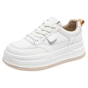 加棉小白鞋女款2025新款真皮冬季鞋子女鞋百搭休闲厚底加绒二棉鞋