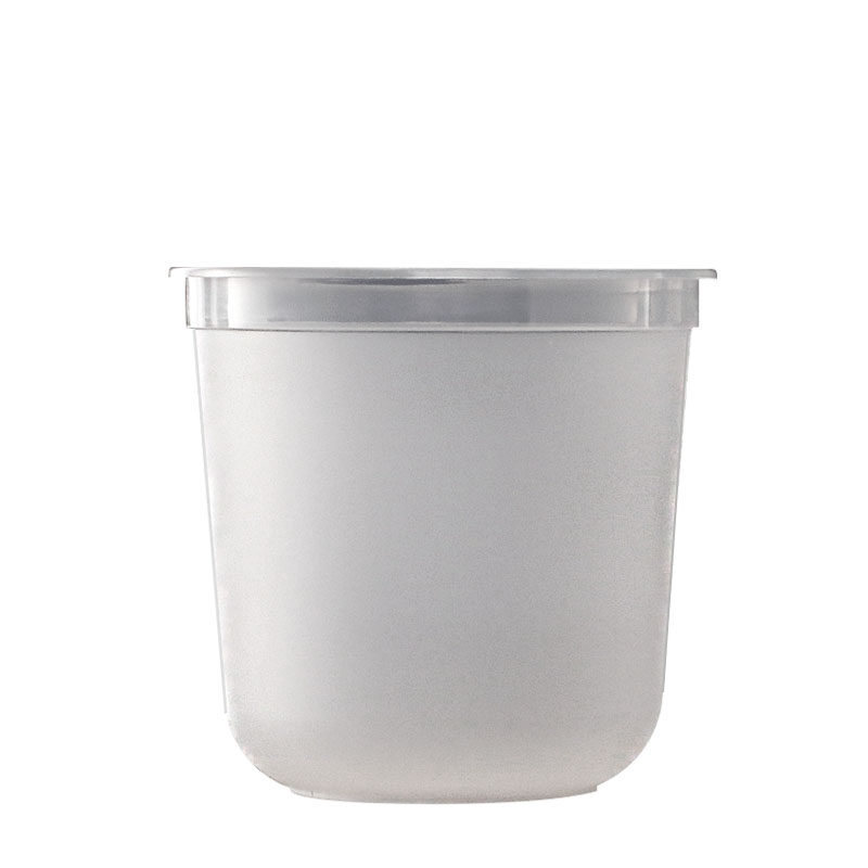 磨砂胖胖杯360ml注塑奶茶杯加厚