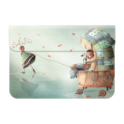 皮质彩绘保护壳适用于华为电脑