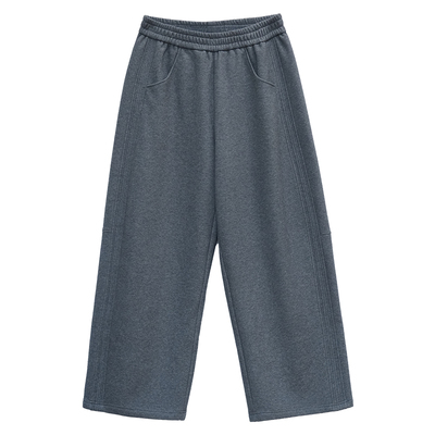 木子理想胖mm大码一体绒香蕉卫裤