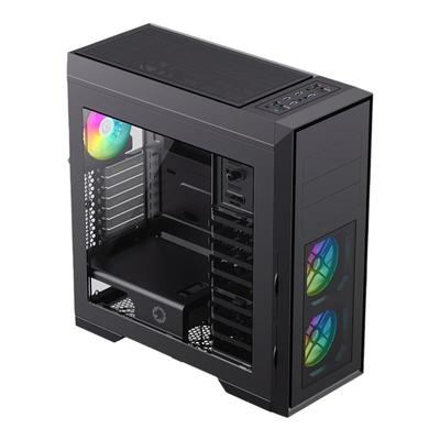 多硬盘侧透360水冷立体散热机箱