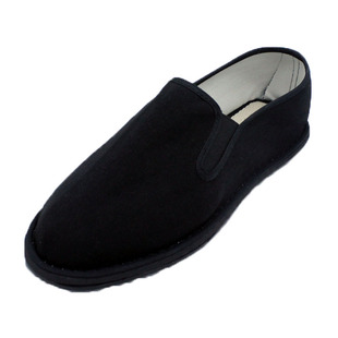 老北京布鞋男夏季透气防臭劳保手工一脚蹬黑底男士软底西山牛筋底