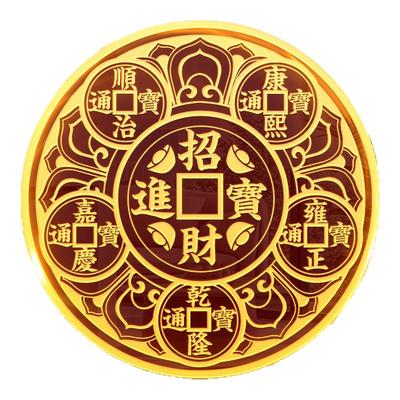 冰箱对门解决开门见冰箱门在西南门对门天官赐福五帝钱招财进宝贴