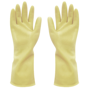 粤龙牛筋乳胶加厚手套洗衣洗碗家用俊达手套橡胶皮清洁耐用厨房