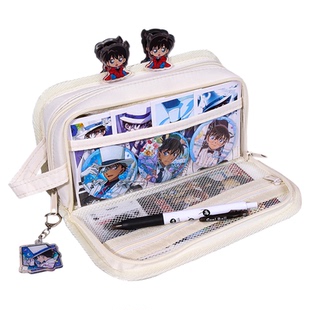 怪盗基德i人痛包二次元笔袋2026超火名侦探柯南笔袋男孩高颜值ins风隐藏痛层文具盒初中男款大容量简约铅笔盒
