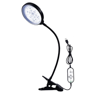 植物补光灯仿太阳全光谱促开花室内植物夹子灯鱼缸灯多肉灯可定时