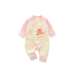 新生早产儿婴儿衣服小码连体衣4纯棉双胞胎宝宝春秋夏季薄款5斤48