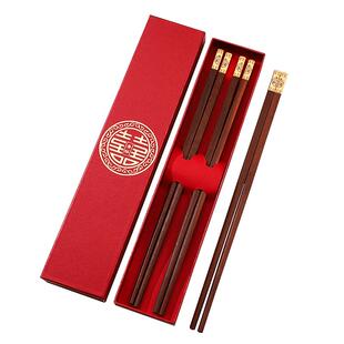 红色筷子结婚专用喜筷一对喜事家用情侣筷婚礼龙凤筷婚庆用品大全