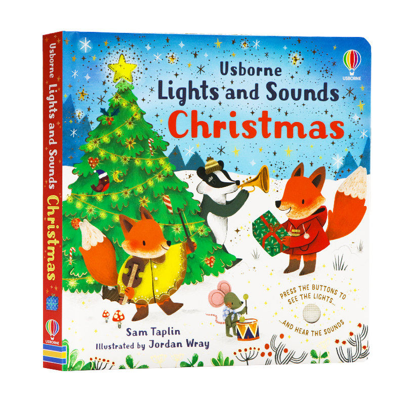 Usborne出品诞灯光与声音发声书