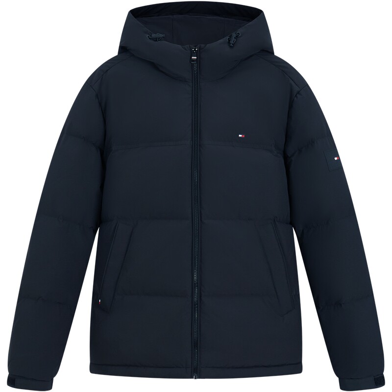 Tommy男装休闲通勤连帽羽绒服