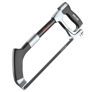 德力西手锯家用小型手持木工头专用锯弓神器钢锯架条锯铁切割金属