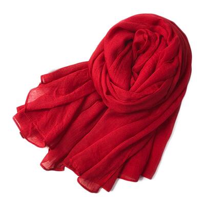 沙漠防晒青海茶卡盐湖棉麻围巾