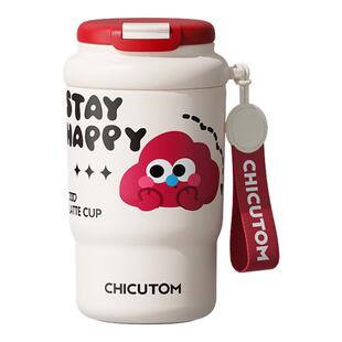 moc保温杯女生高颜值2025新款可爱迷你水杯小巧便携咖啡杯子冬季