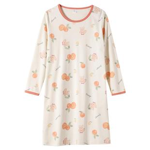 耶蒂睡裙女款秋冬款纯棉长袖睡衣甜美可爱印花春秋2025新款家居服