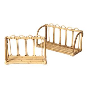 墙上置物架壁挂绿植上墙花架高级感ins风藤编免打孔收纳架高颜值