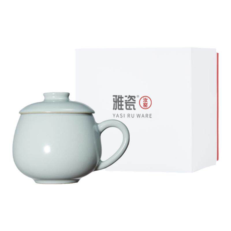 雅瓷汝窑年轻人品饮陶瓷小青杯