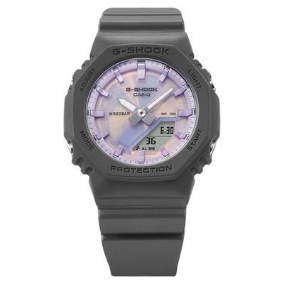 卡西欧偏光炫彩八角女表