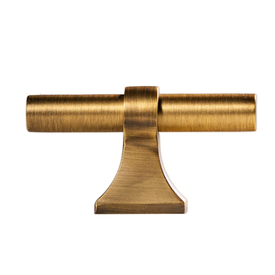 屿铜法式复古黄铜拉手古铜色衣柜门橱柜抽屉简约轻奢家具柜门把手