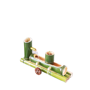 F款 竹子流水器竹筒流水养鱼过滤金鱼缸摆件水循环流水自制喷泉