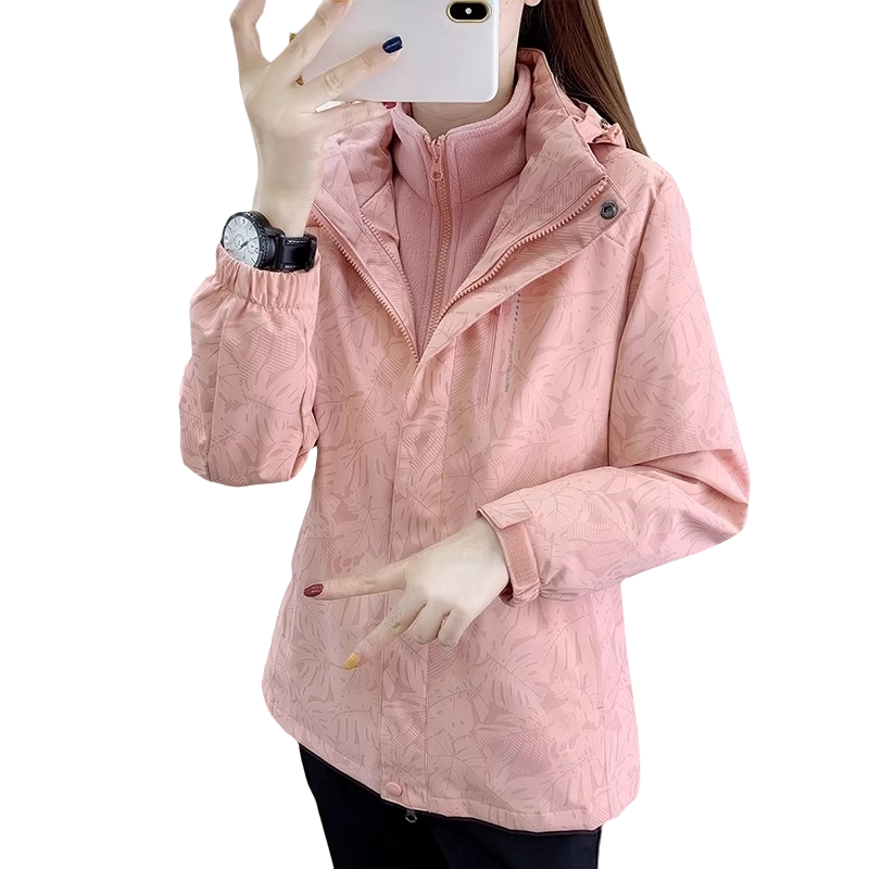 冲锋衣女三合一防风防水户外登山