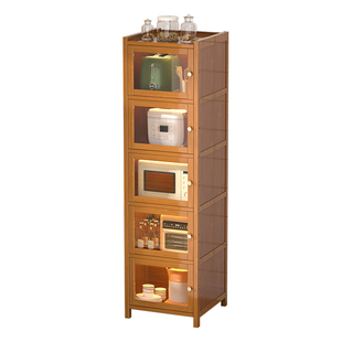 夹缝厨房置物架多功能多层储物柜收纳架子调料品家用小窄餐边橱柜