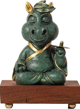 2026马年一直有钱摆件定制logo