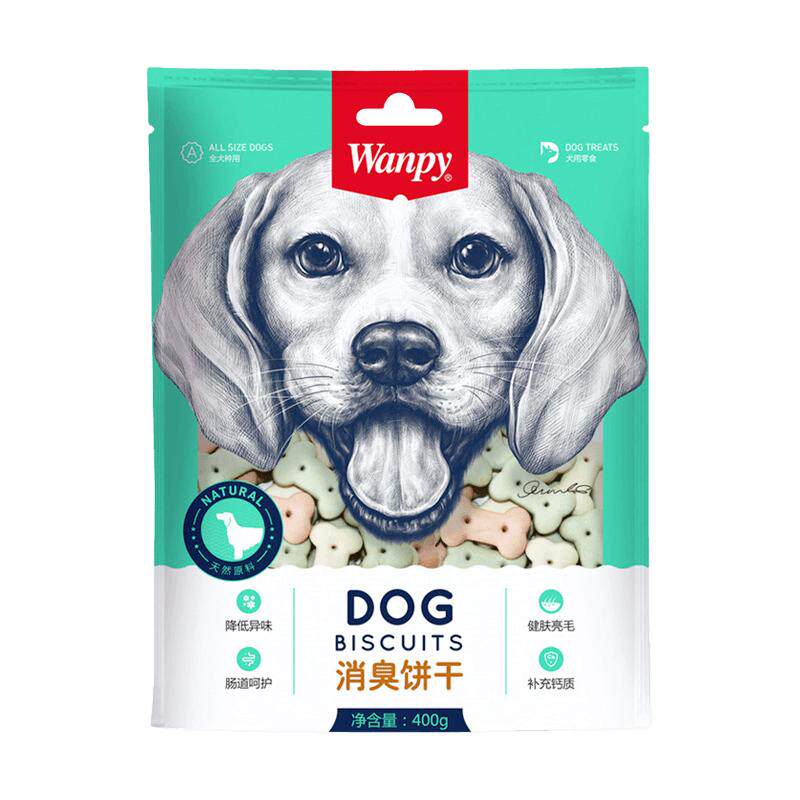 Wanpy顽皮狗零食饼干400g幼犬