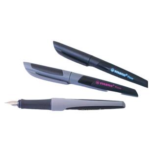 stabilo旗舰店德国思笔乐钢笔学生专用小学生三年级练字正姿初学者女生高颜值儿童男孩纯蓝刚笔墨水蓝黑套装