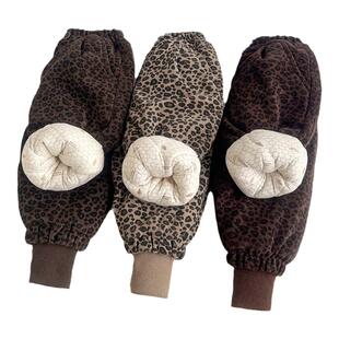 一条过冬宝宝棉裤儿童夹棉冬季加厚豹纹女童裤子外穿长裤保暖北方