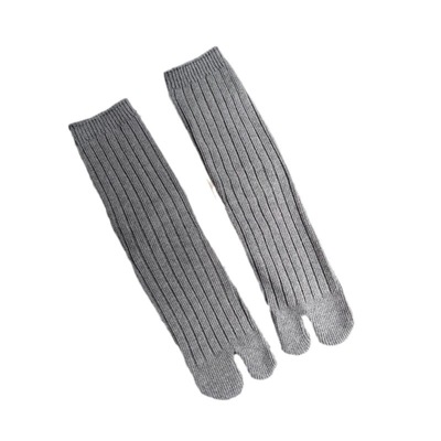 袜子铺子高长筒秋冬厚棉分趾日系