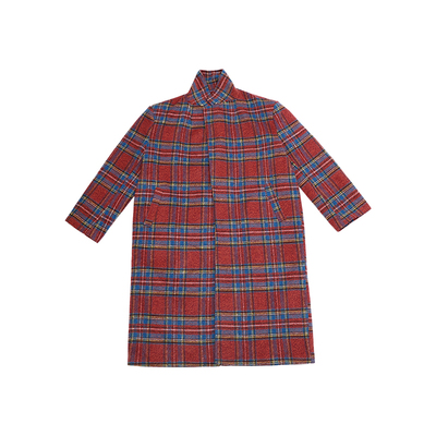 哟酷酷（冬日暖阳）秋冬新品美式复古毛呢上衣百搭过膝大衣外套女