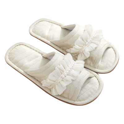 情侣布艺家用室内拖鞋女亚派