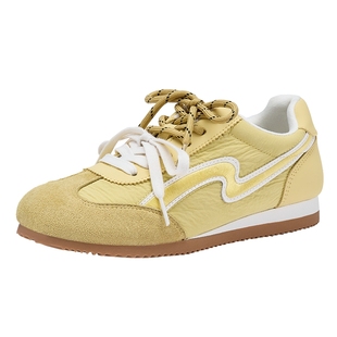 热风薄底德训鞋女款2025年冬季新款轻便通勤休闲鞋百搭平底板鞋