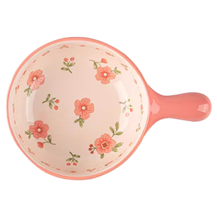 2026新款手柄碗泡面碗女生高颜值个人专用陶瓷家用烤碗水果沙拉碗