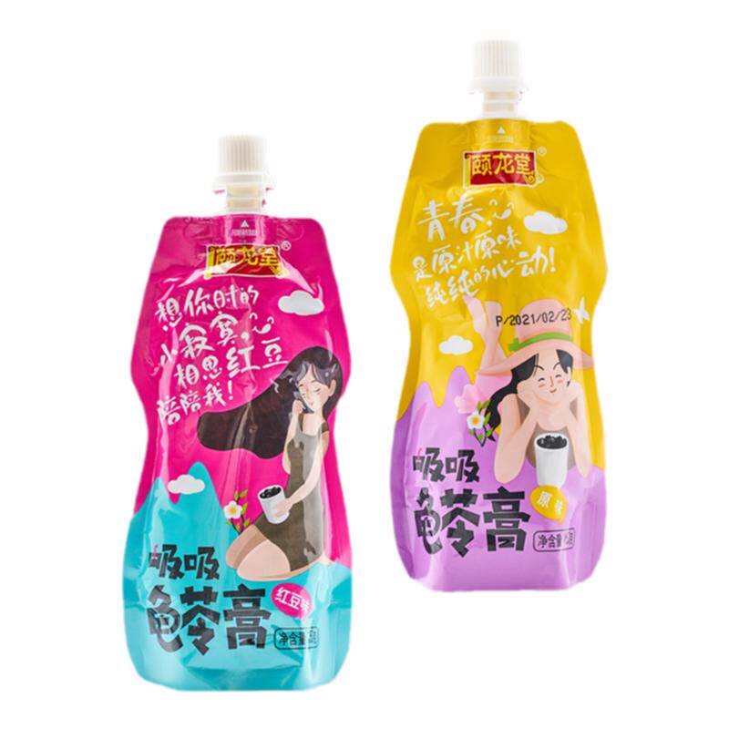广西龟苓膏袋装可吸蜂蜜混合果冻