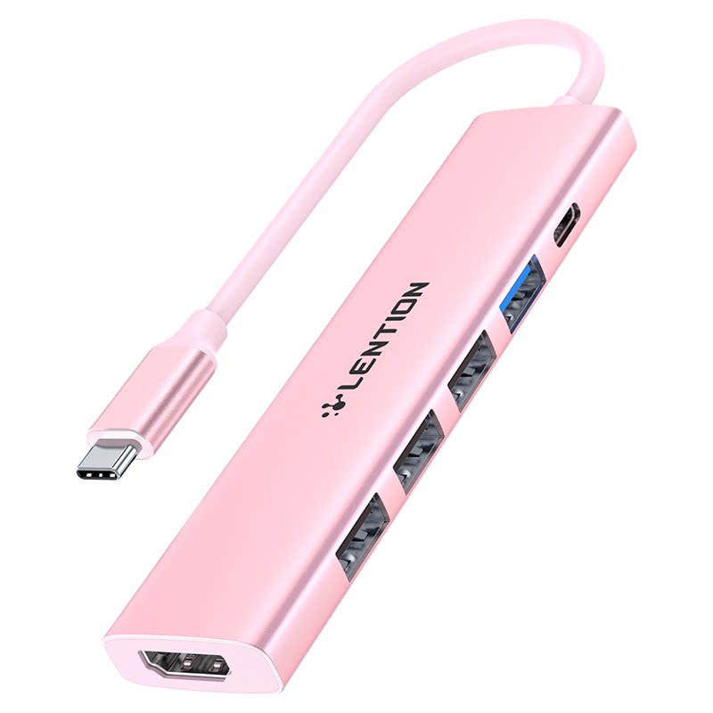 蓝盛Type-C 6合1 拓展坞HDMI+PD快充+USB3.0适用苹果MacBook/Air/Pro/Neo 华为Ma