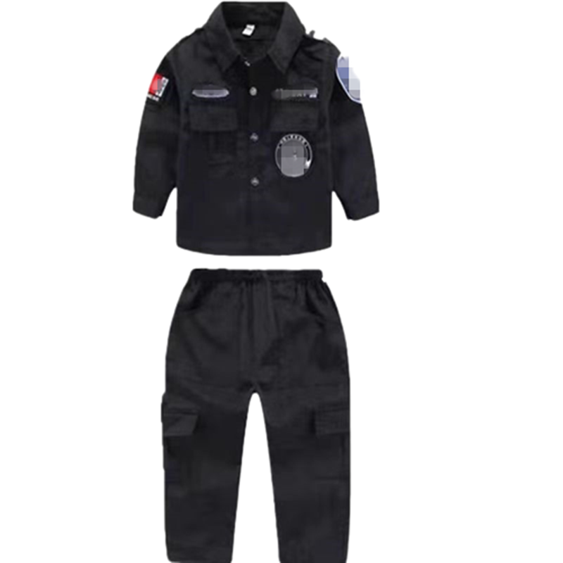 儿童特警警服特种装备服装男童保安衣服警察小孩演出服玩具套装