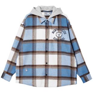 杰克琼斯NBA联名秋季男装衬衫外套宽松上衣2254O3003