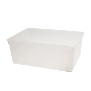 白色塑料盒子长方形麻辣烫幼儿园玩具盒选菜展示盒加厚收纳盒带盖