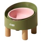 麻薯陶瓷猫碗高脚斜口保护颈椎宠物防打翻猫咪喝水喂粮狗狗碗食盆