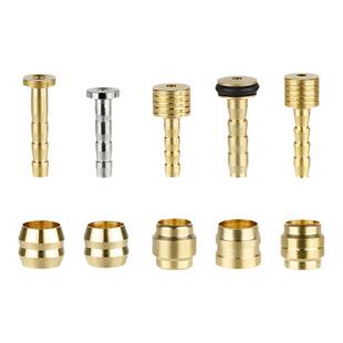 铜制油针紧迫环自行车碟刹油管橄榄头螺丝帽硅胶套BH59接头配件