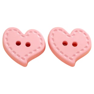 diy彩色树脂桃心纽扣爱心卡通可爱儿童宝宝毛衣开衫衬衫外套扣子